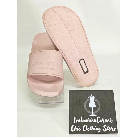 Kate Spade Women's Muted Pink Rubber Slide-On Sunny Sandals Size 5 2063 - Picture 3 of 16